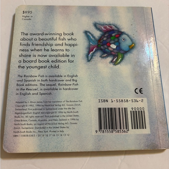 Rainbow Fish Coloring Mug 1998 New and Unused Rare Find + Hardback Book 1992 - Picture 13 of 15